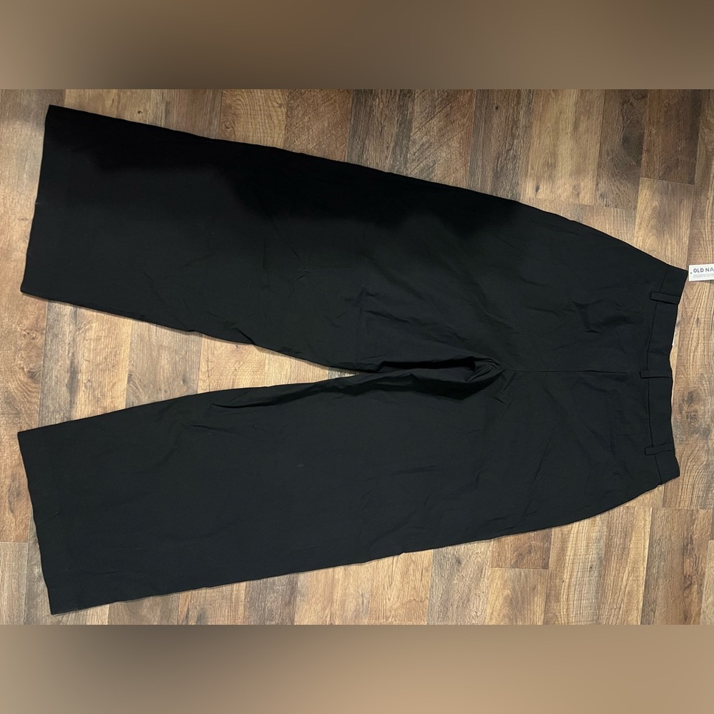 Extra High-Waisted Poplin Taylor Wide-Leg Trouser Pants - Picture 12 of 12